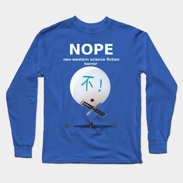 NOPE (2022) movie poster PARODY Long Sleeve T-Shirt by SPACE ART & NATURE SHIRTS 